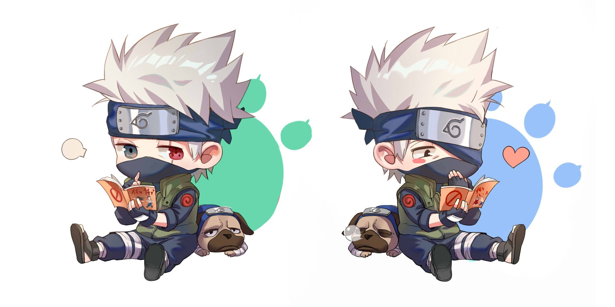 Pakkun And Kakashi