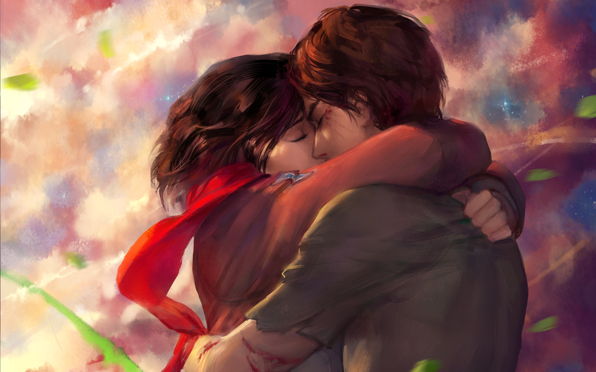 Eren Yeager Mikasa Ackerman HD Wallpaper