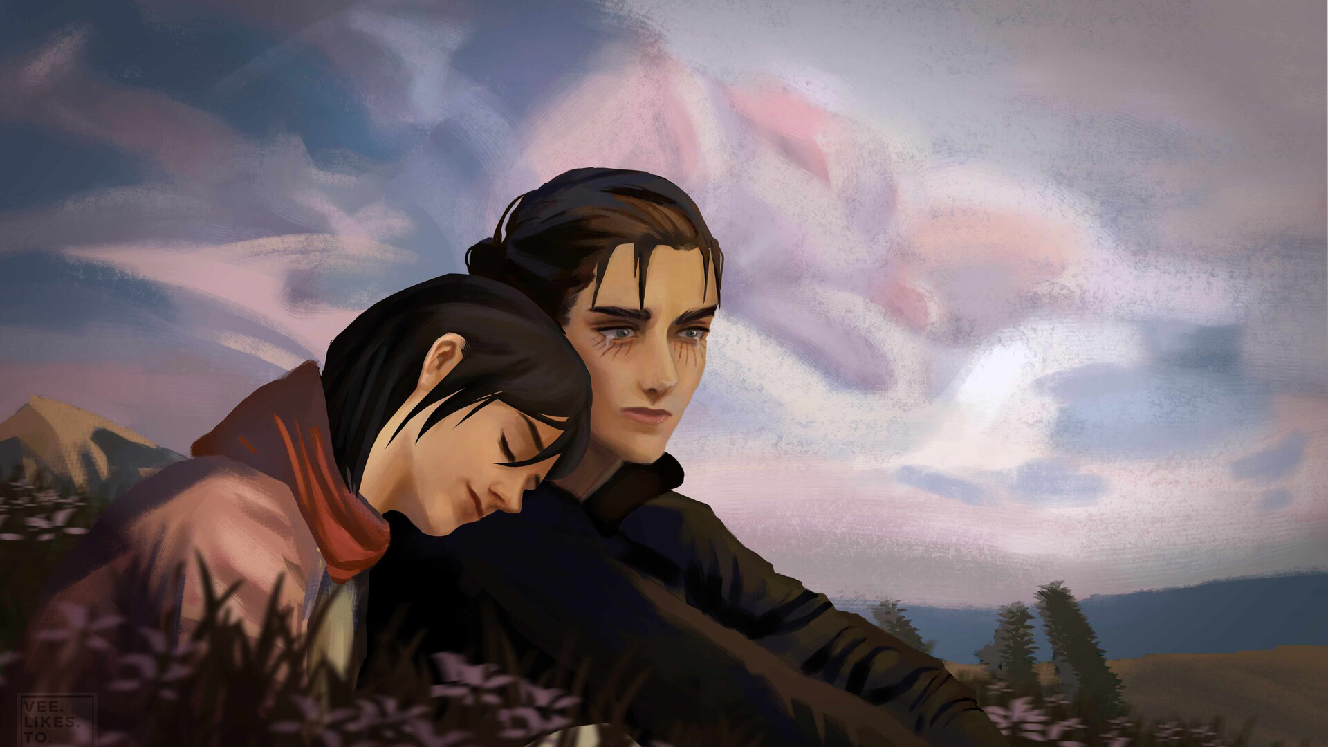 Eren Yeager Mikasa Ackerman HD Attack On Titan Wallpaper