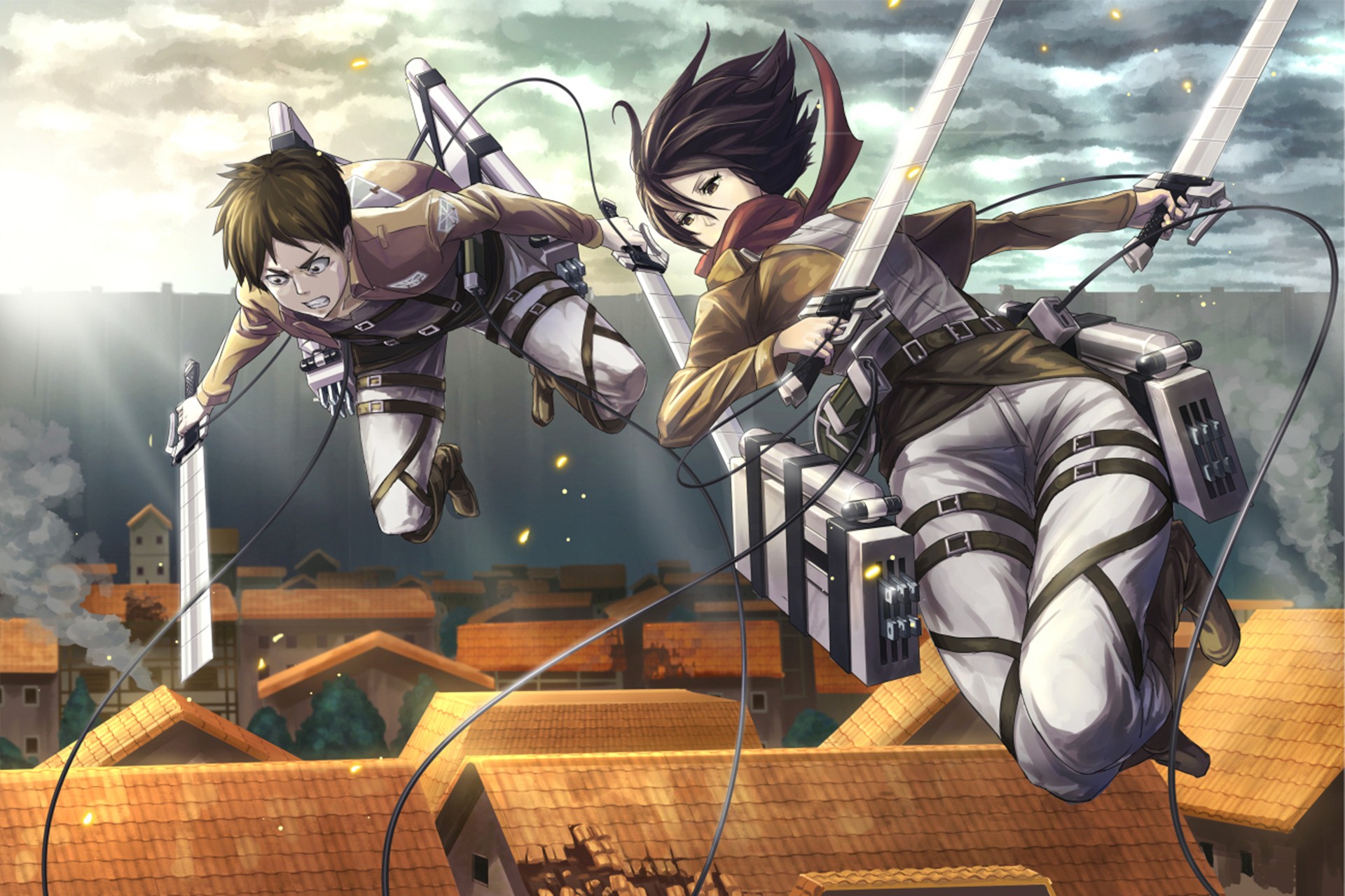 Mikasa And Eren Desktop Wallpaper 24546