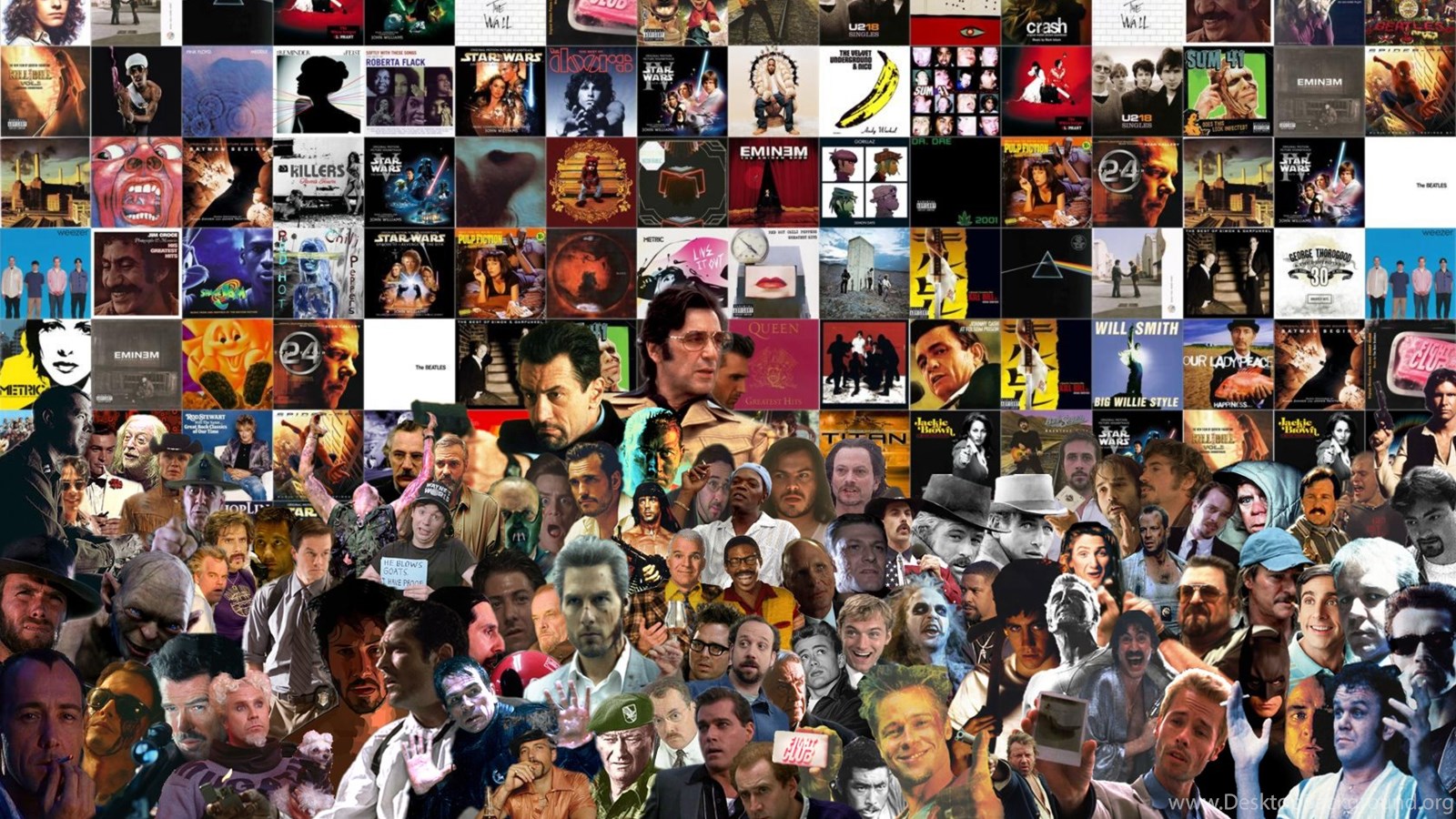 Album Collage Wallpaper Desktop Background