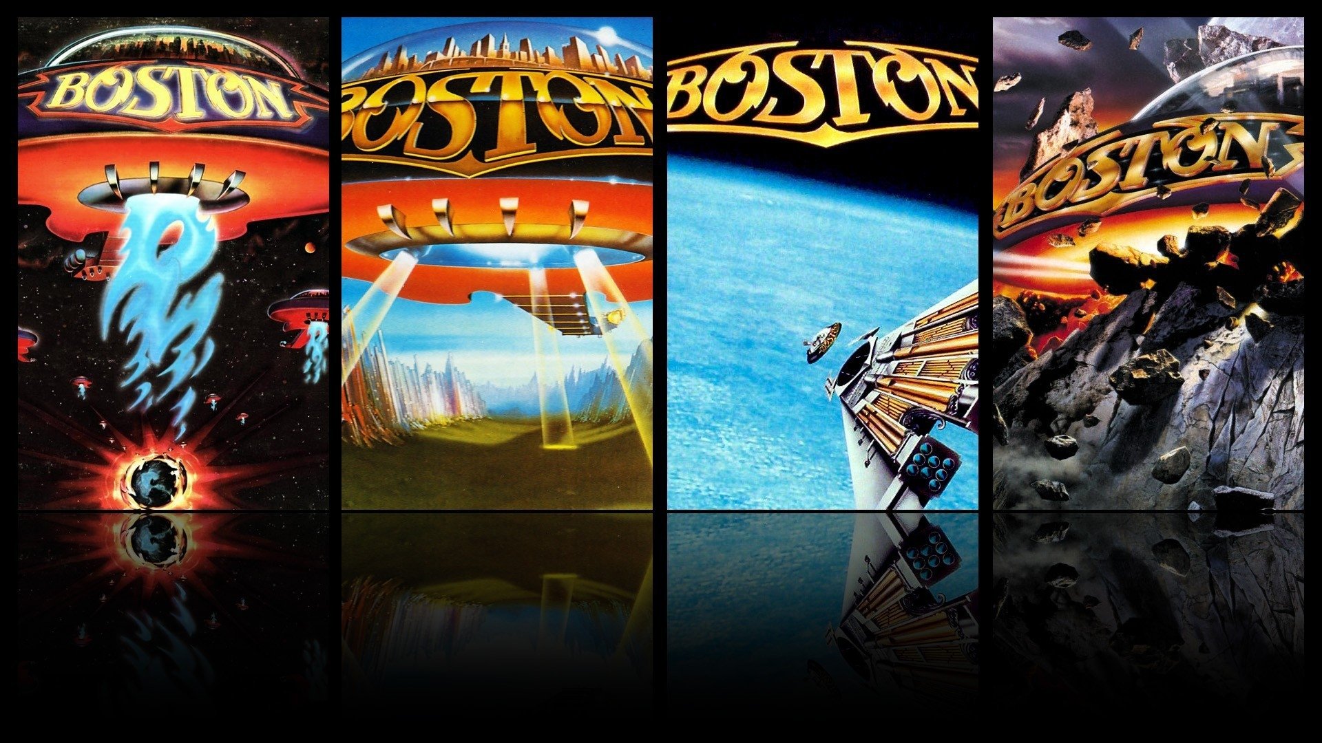 Boston Album Collage HD Wallpaper