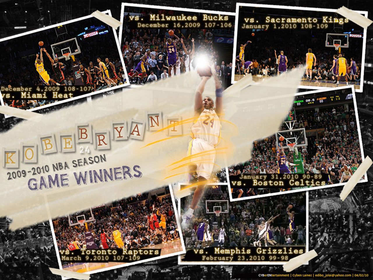 Kobe Bryant 2010 Buzzer Beaters Wallpaper