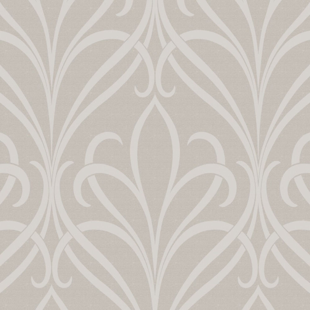 Decorline Platinum Nouveau Damask Wallpaper Taupe (DL31063) from I Love Wallpaper UK
