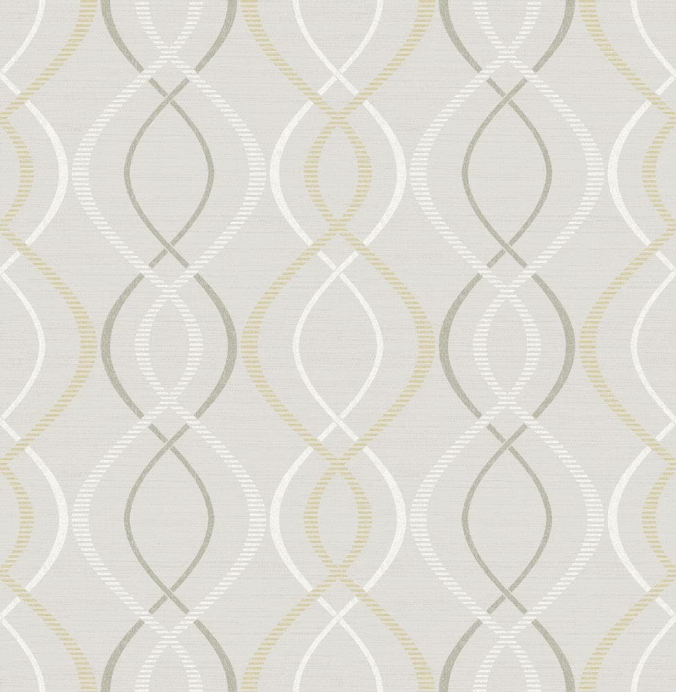 Scott Living 30.75 Sq Ft Yellow Taupe Vinyl Geometric Self Adhesive Peel And Stick Wallpaper In The Wallpaper Department At Lowes.com