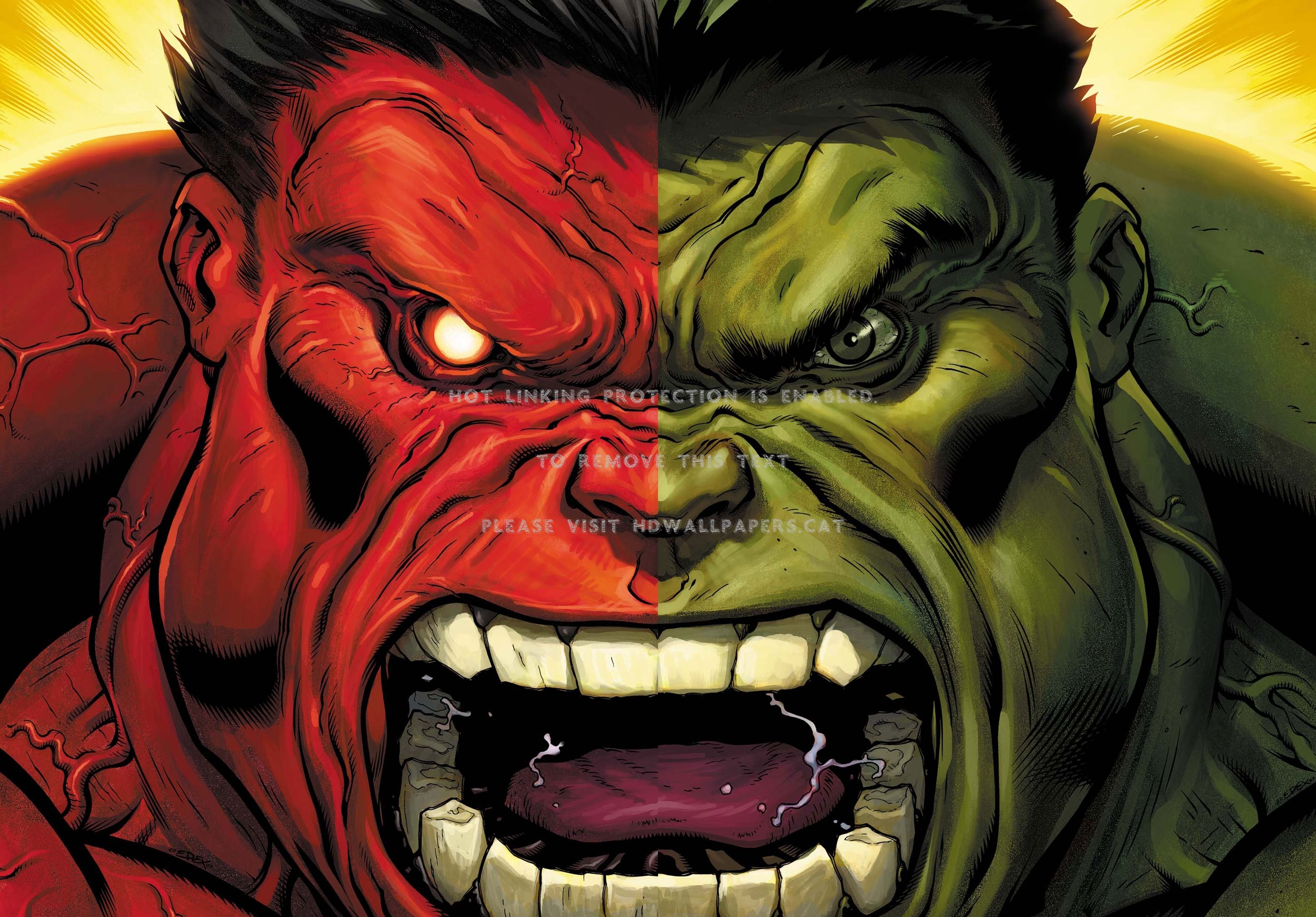 green & red hulk and the incredible