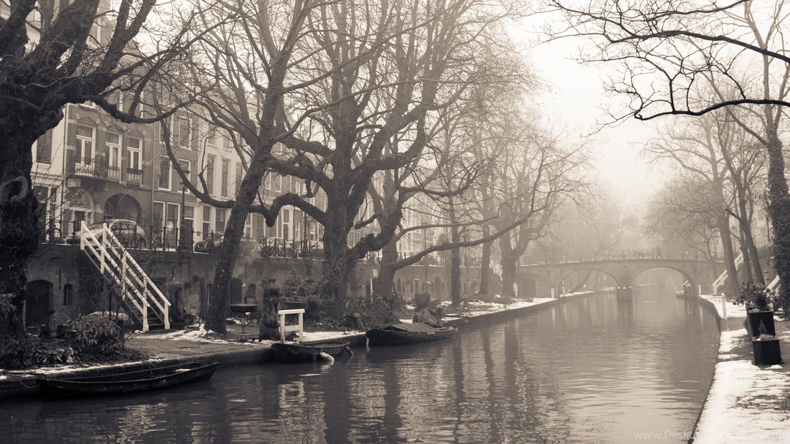 City Mist, Winter HD Desktop Wallpaper, Widescreen, High. Desktop Background