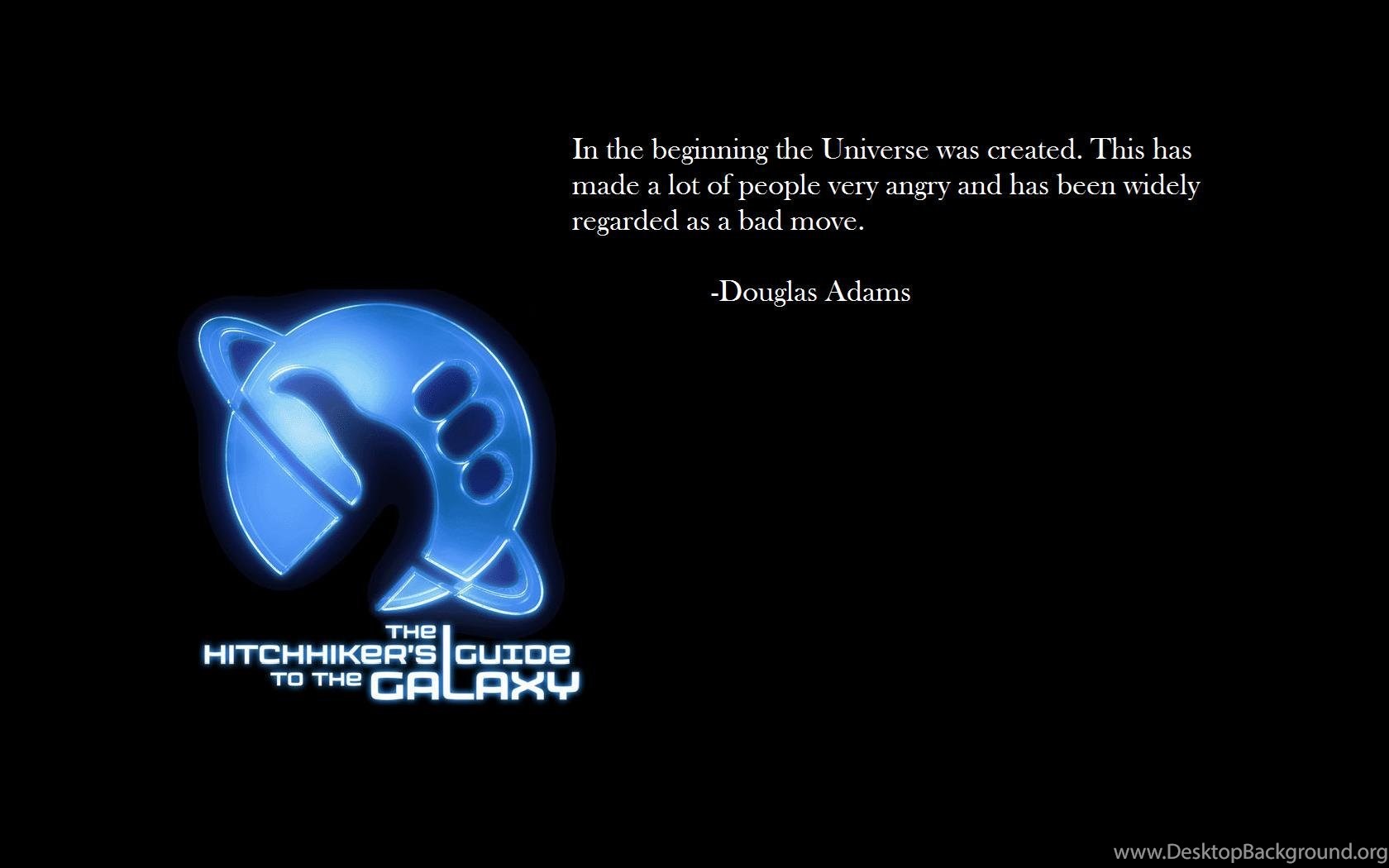 Douglas Adams The Hitchhikers Guide To The Galaxy Wallpaper. Desktop Background