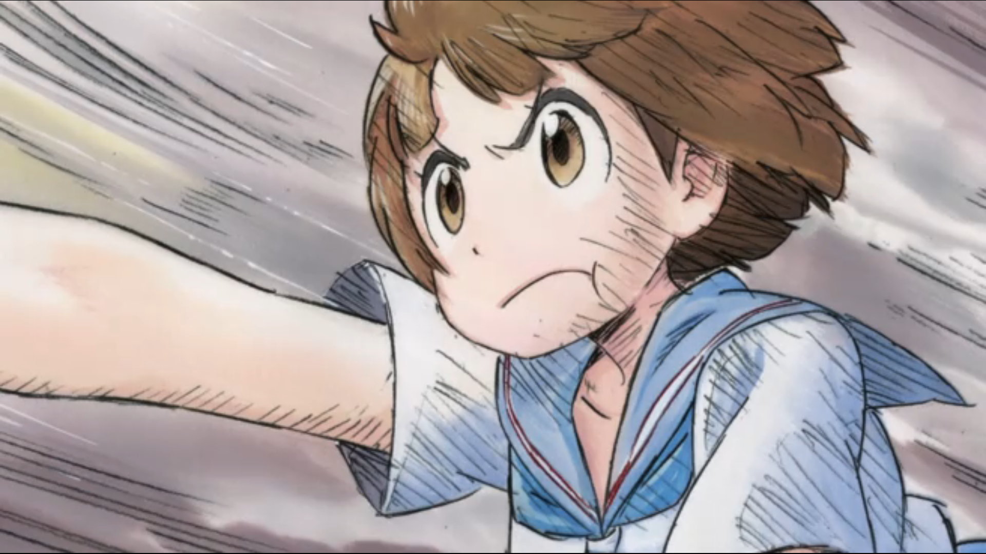 Wallpaper, drawing, illustration, anime, artwork, Kill la Kill, Mako Mankanshoku, sketch, mangaka, comics artist, comic book 1920x1080