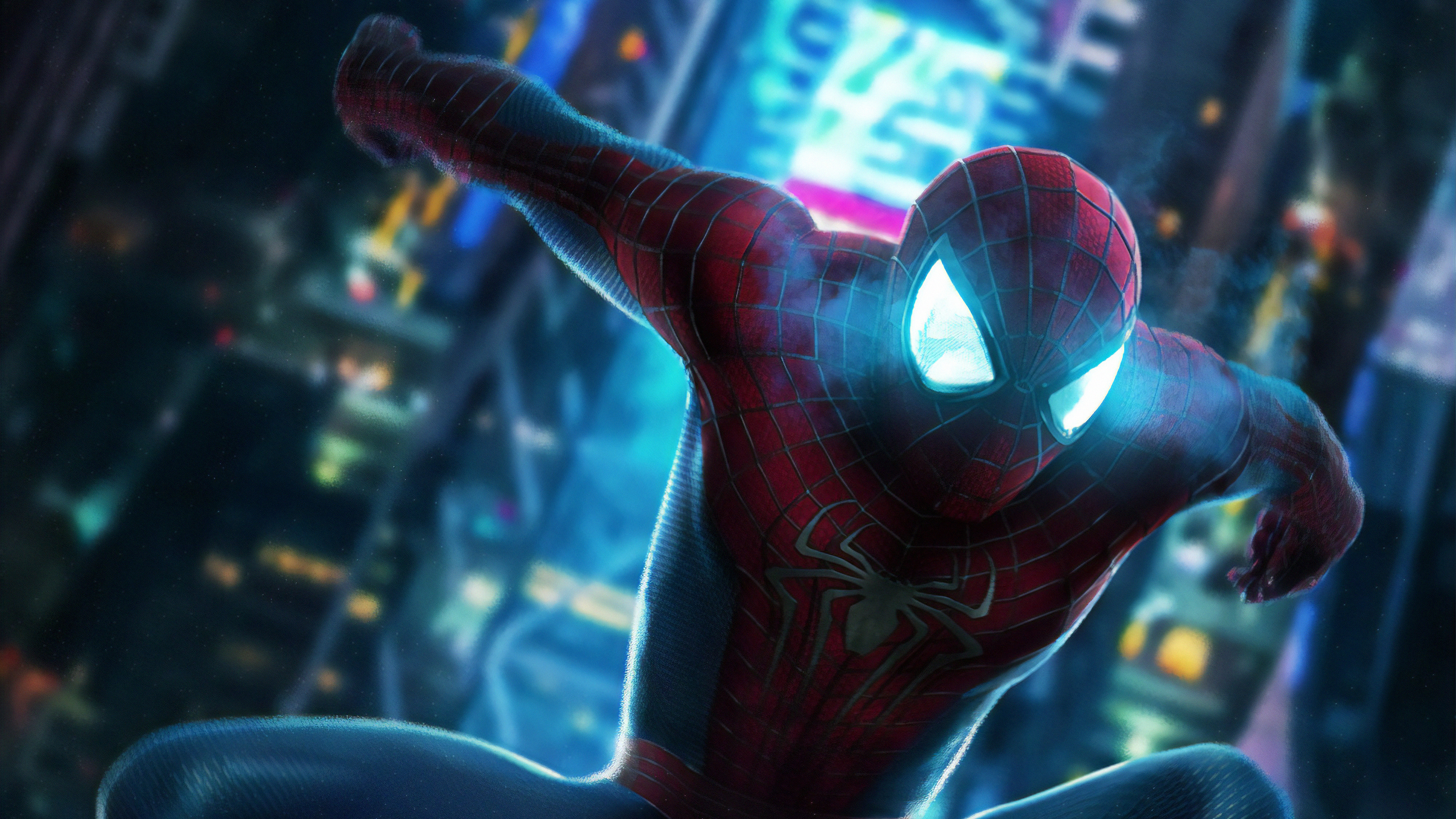 Spiderman Blue Eyes, HD Superheroes, 4k Wallpaper, Image, Background, Photo and Picture