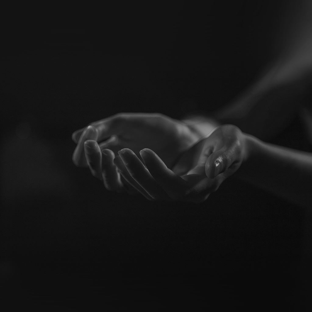 Hand Dark Illustration Art Bw iPad Wallpaper Free Download