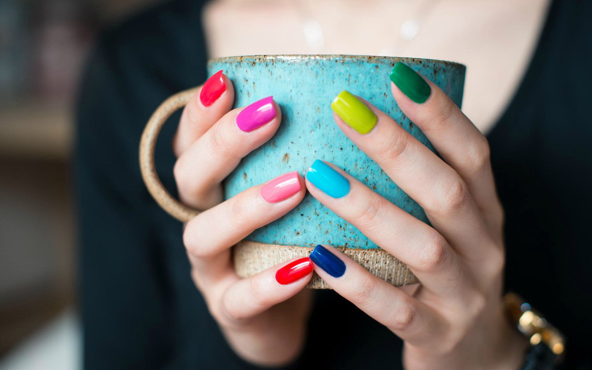 Nail color cup beautiful HD wallpaper