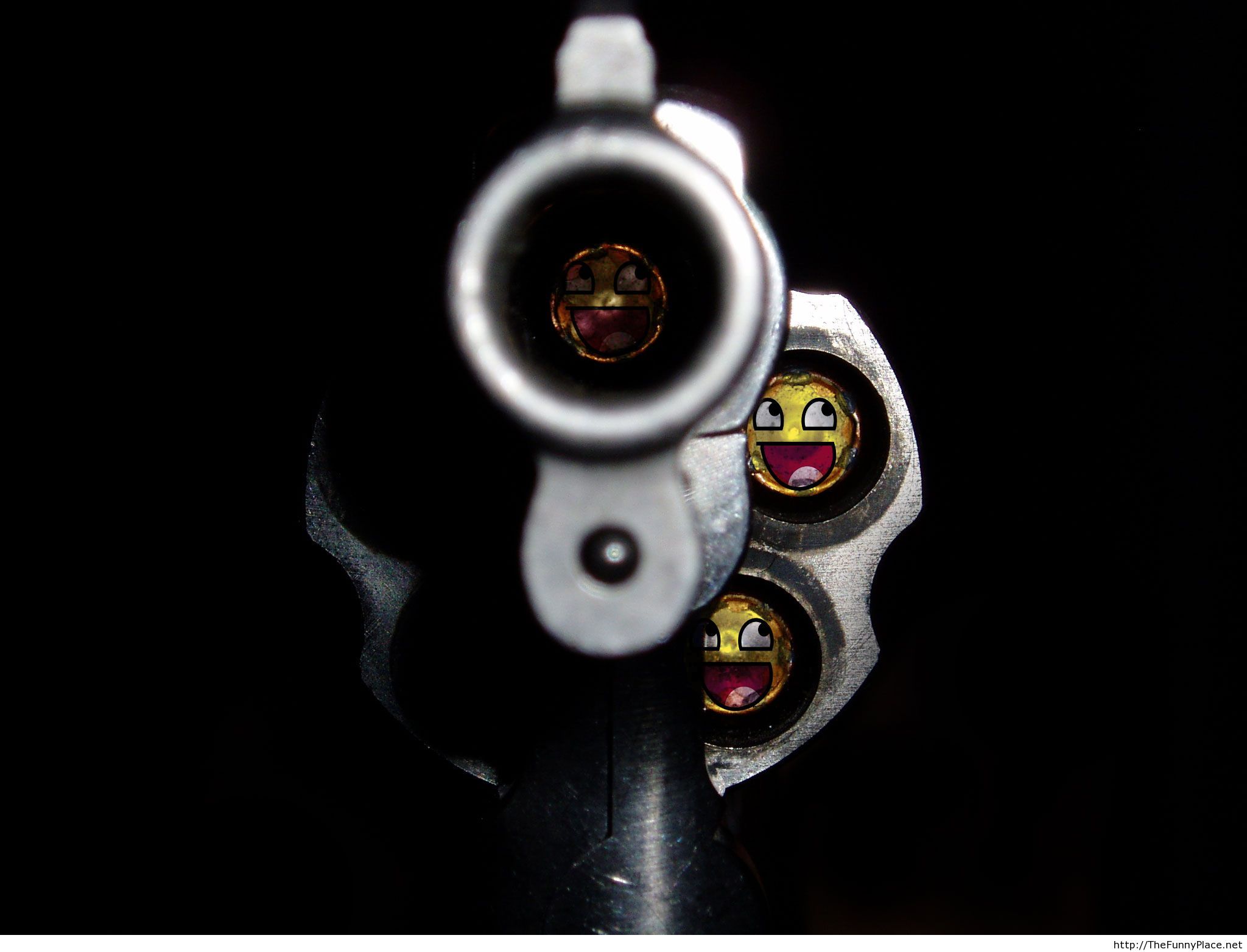 Smiley Gun Black Wallpaper Funny For Desktop F Wallpaper
