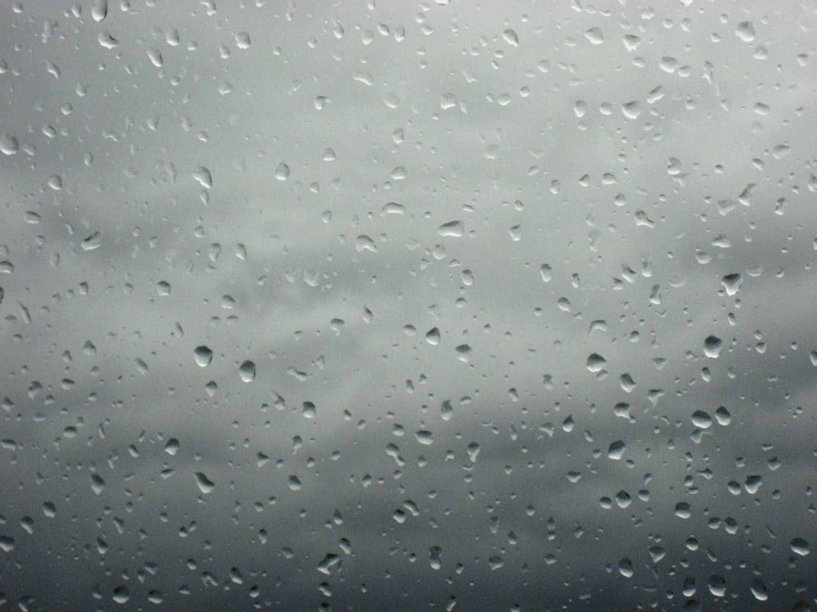 Rain On Glass Wallpaper