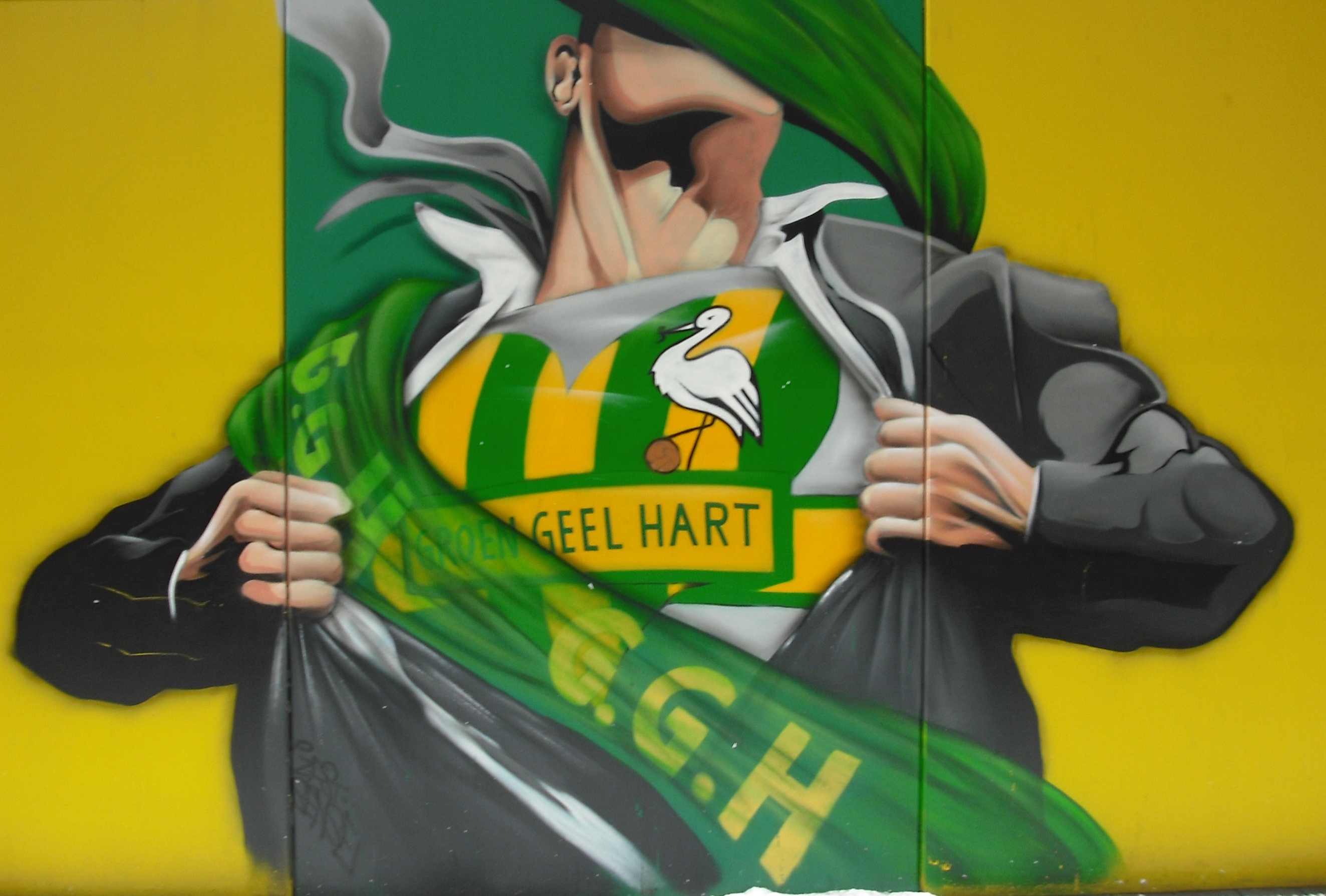 Den Haag Shirt On Mural
