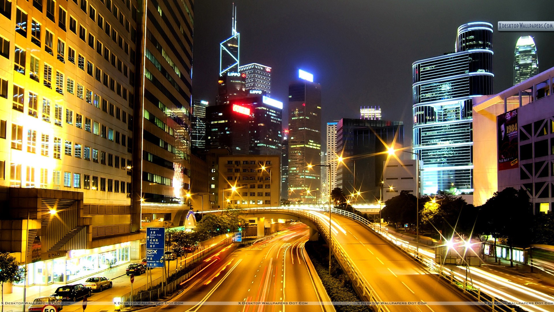 You Are Viewing Wallpaper Titled Busy Streets At Night Wallpaper & Background Download