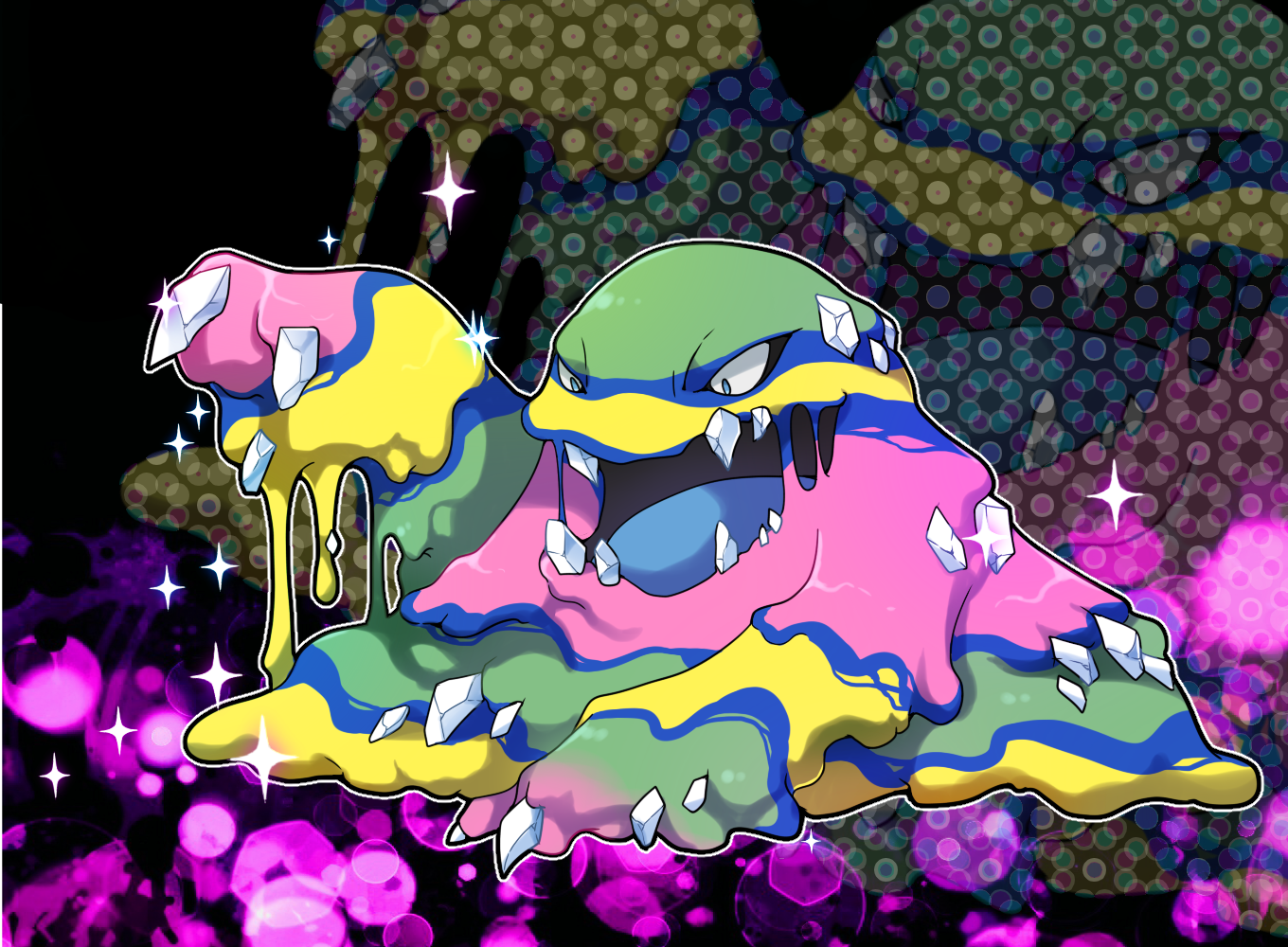 Alolan Muk by zkr_0307vn (ざくろ). Pokémon Sun and Moon