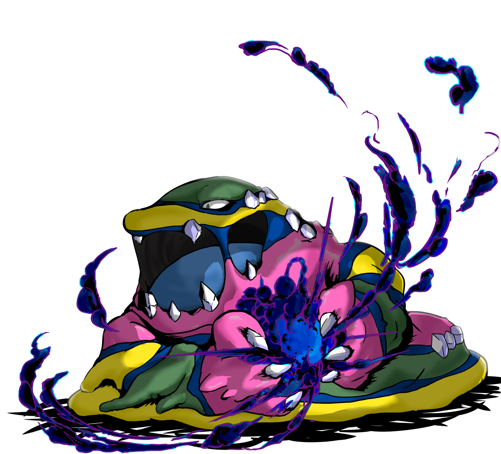 alolan muk (pokemon) drawn