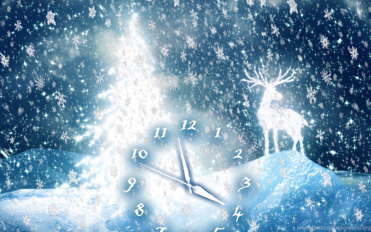 Free Fantasy Cartoon Christmas Deer Wallpaper Wallpaper HD. Desktop Background