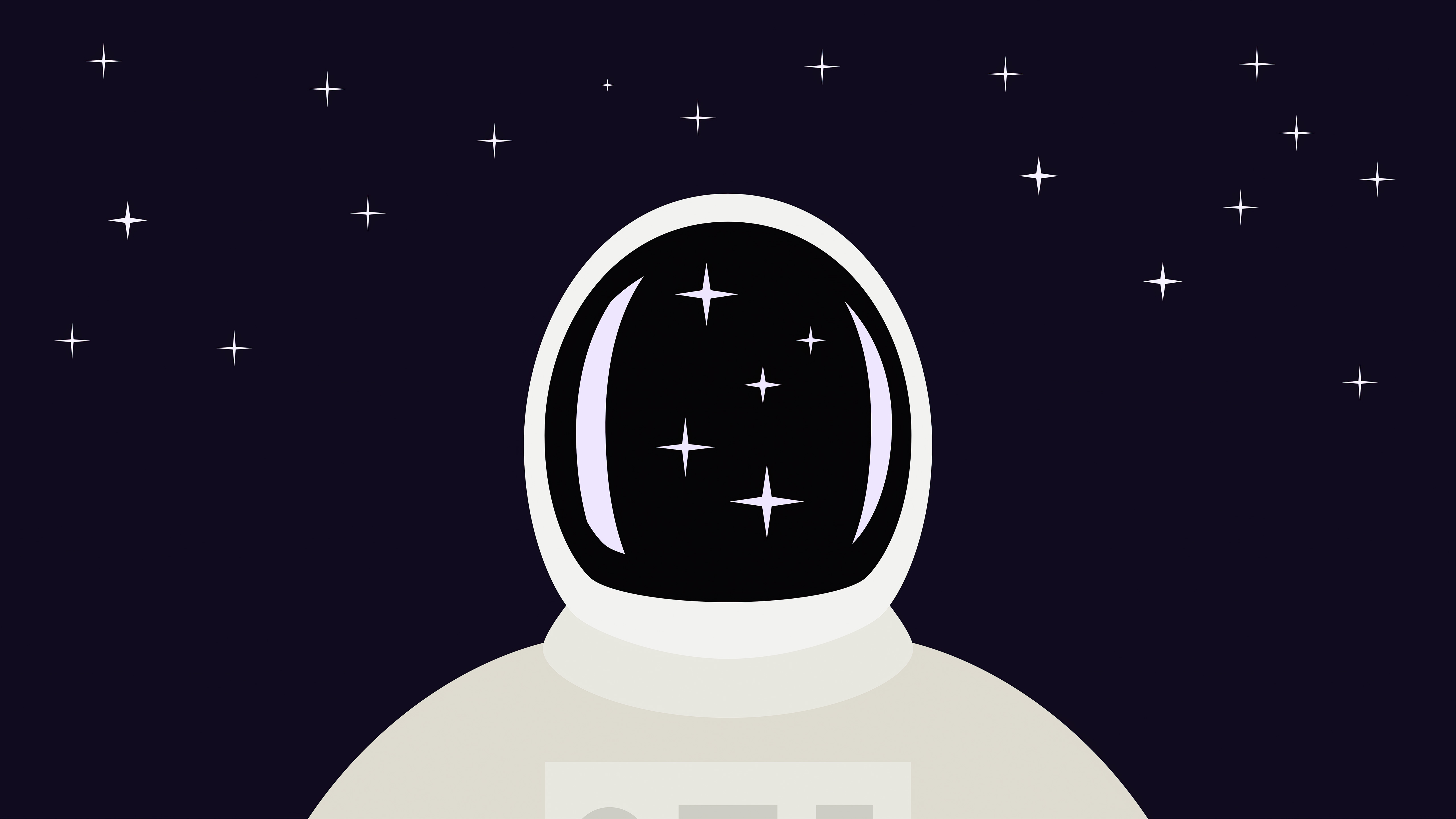 Wallpaper 4k Space Man Illustration 4k Wallpaper