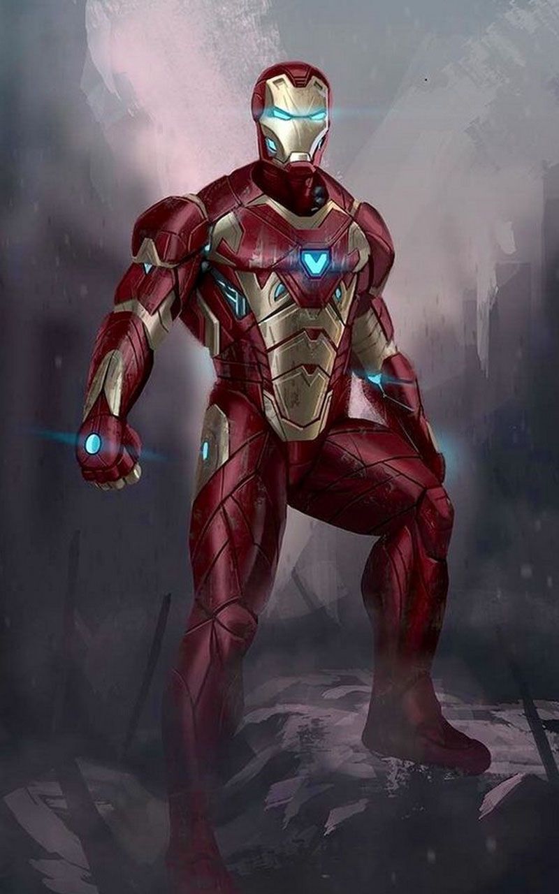 Wallpaper Iron Man Nanotech Suit