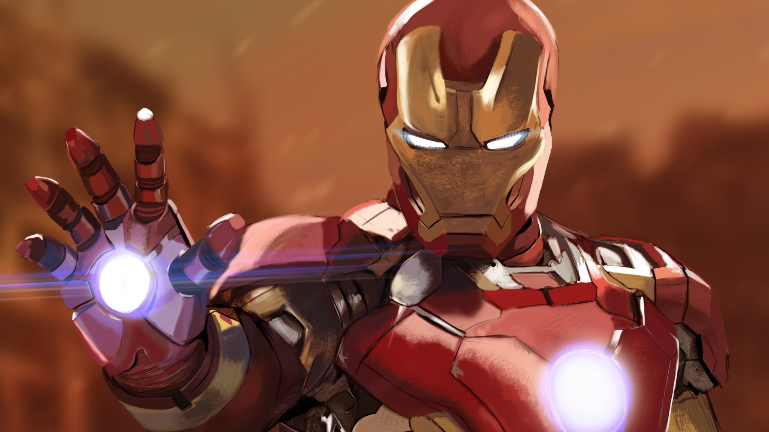 Download 2560x1440 Iron Man, Nano Suit, Artwork Wallpaper For IMac 27 Inch