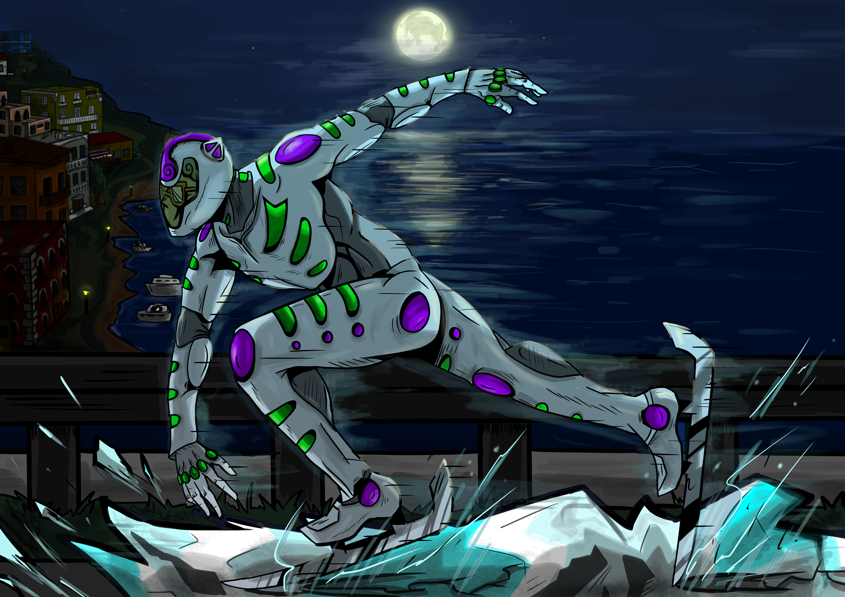 Fanart Ghiaccio dashing towards Venic- i mean Venezia