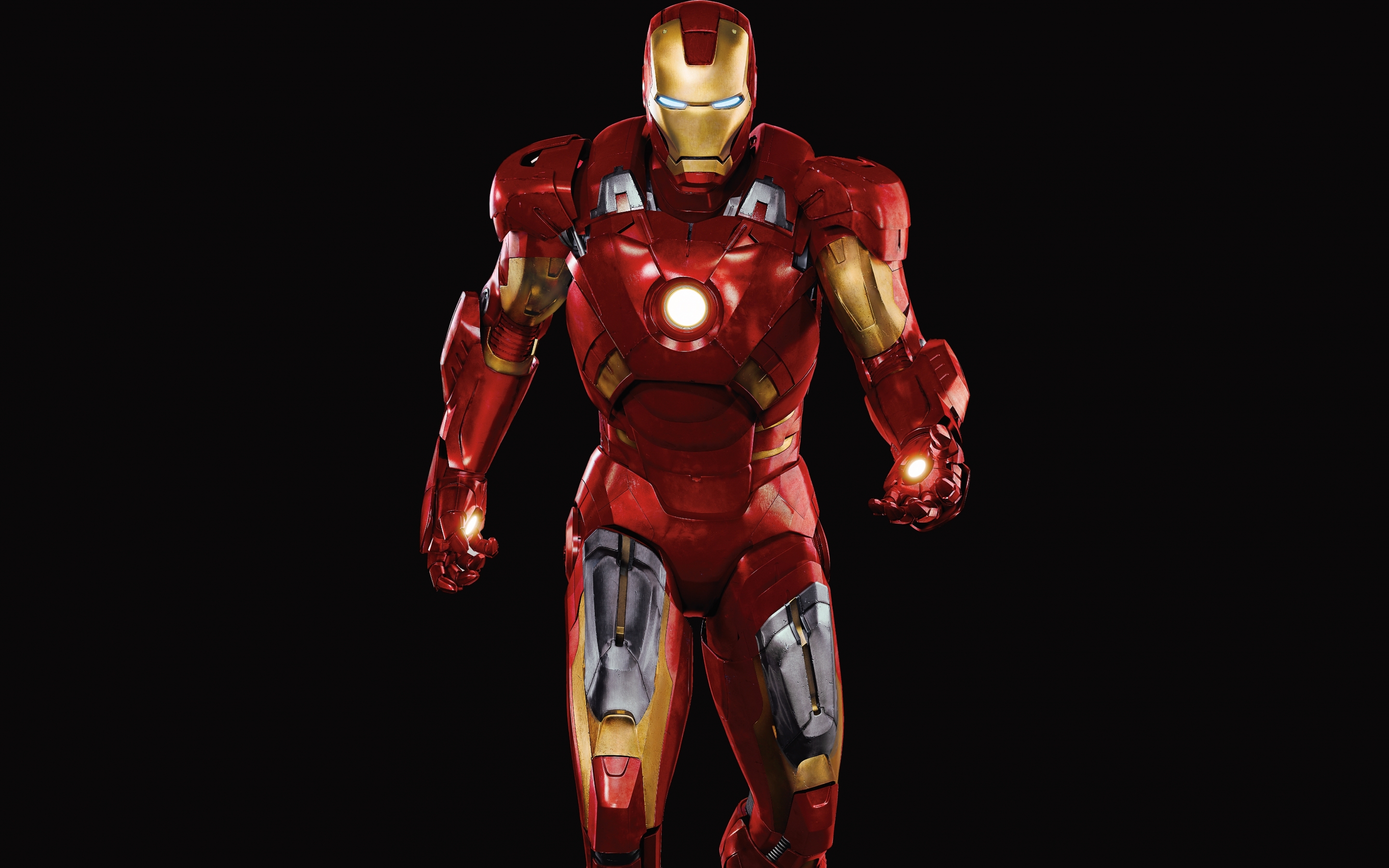 Wallpaper Superhero, Iron Man, Walking, Heavy, Nano Suit:6800x3826