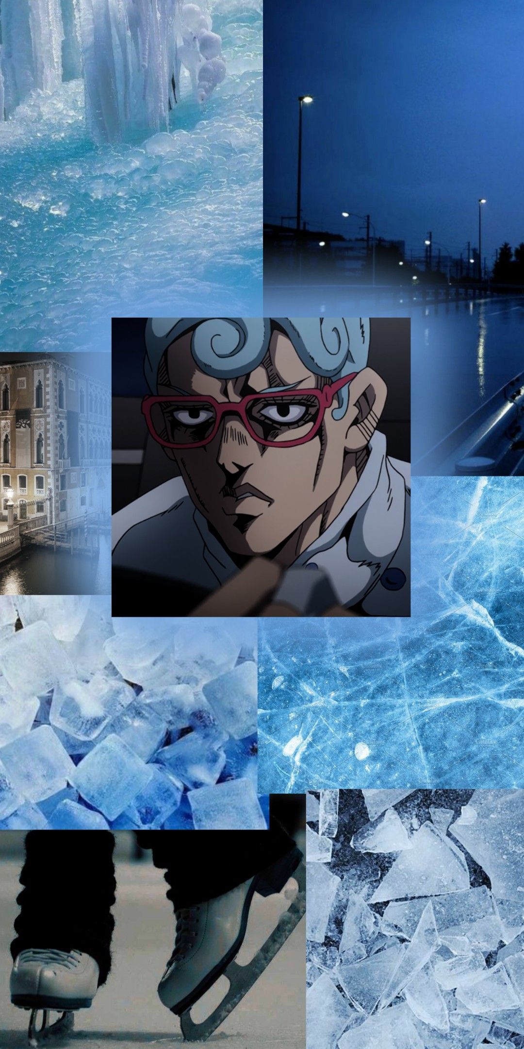Ghiaccio aesthetic wallpaper. Artwork, Great wave, Art