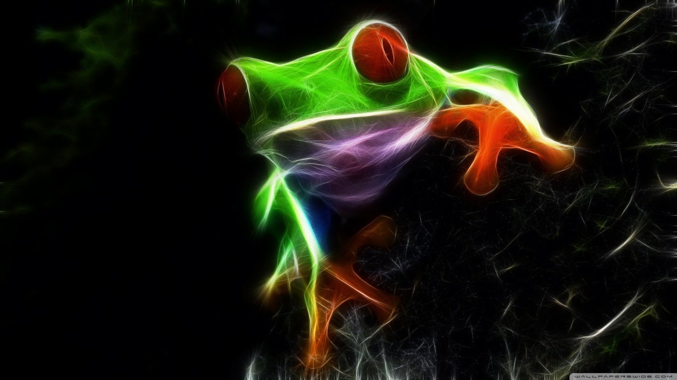 Red Eyed Tree Frog wallpapers 1366x768