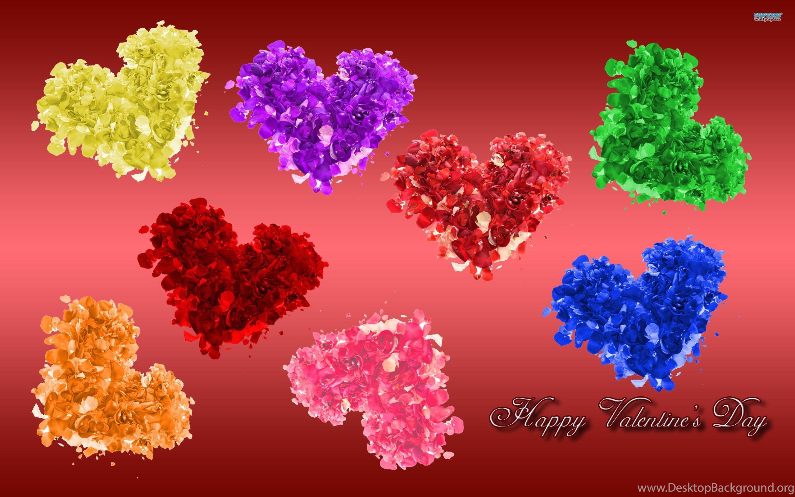 Valentine's Day Colorful Wallpaper Desktop Background