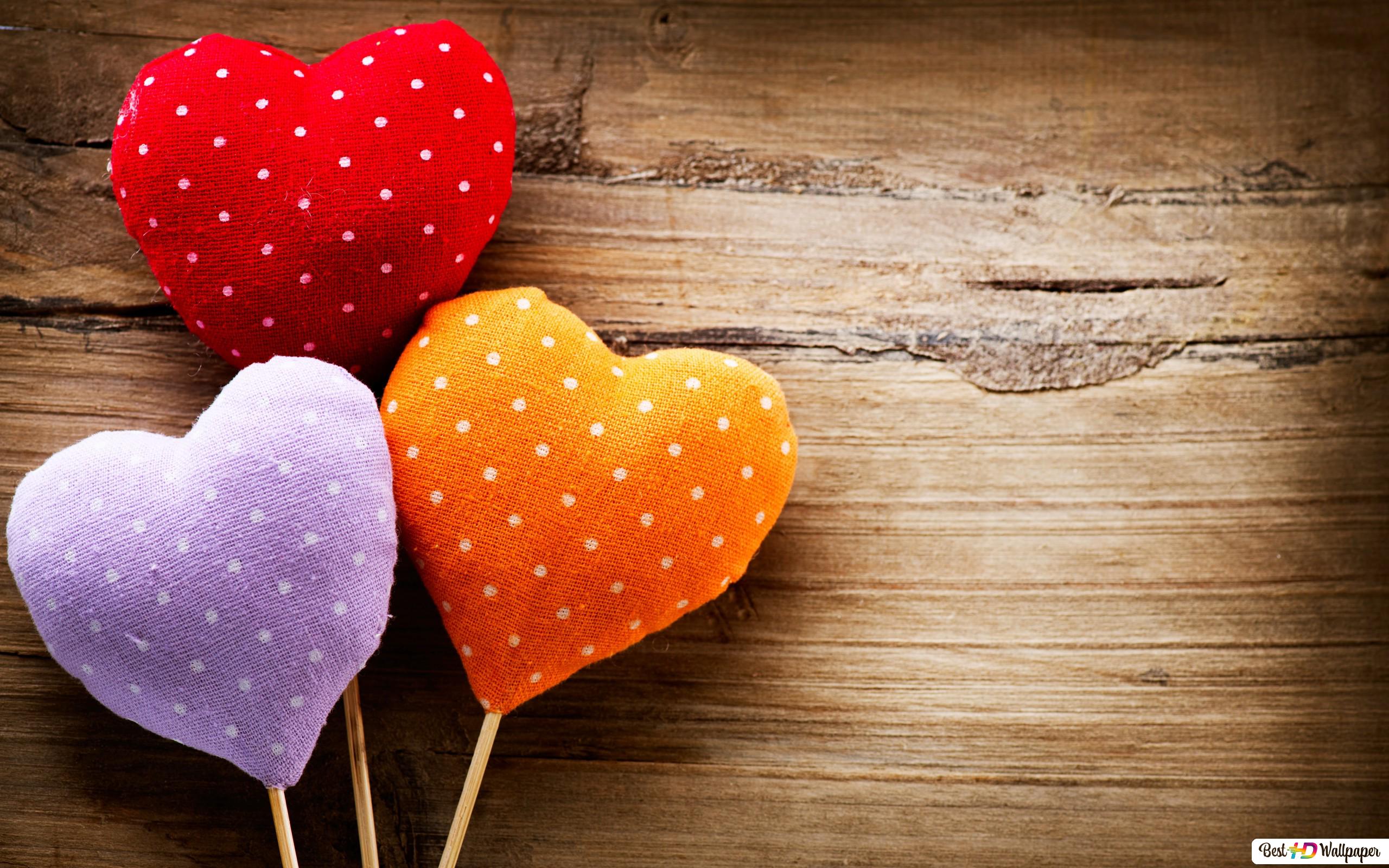 Valentine's day colorful hearts HD wallpaper download's Day wallpaper
