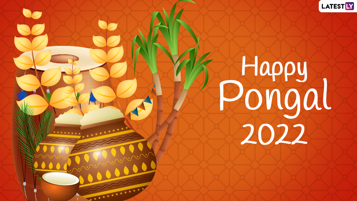 Pongal 2022 Greetings: HD Image With Wishes, Wallpaper With Festive Quotes, Facebook Status, And WhatsApp SMS To Celebrate The Multi Day Hindu Harvest Festival Of South India