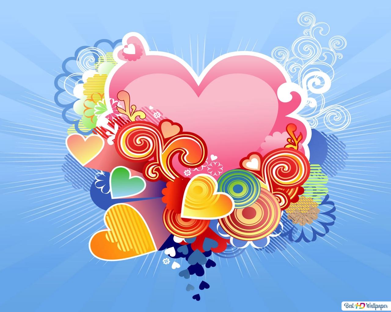 Valentine's day artistic heart HD wallpaper download's Day wallpaper