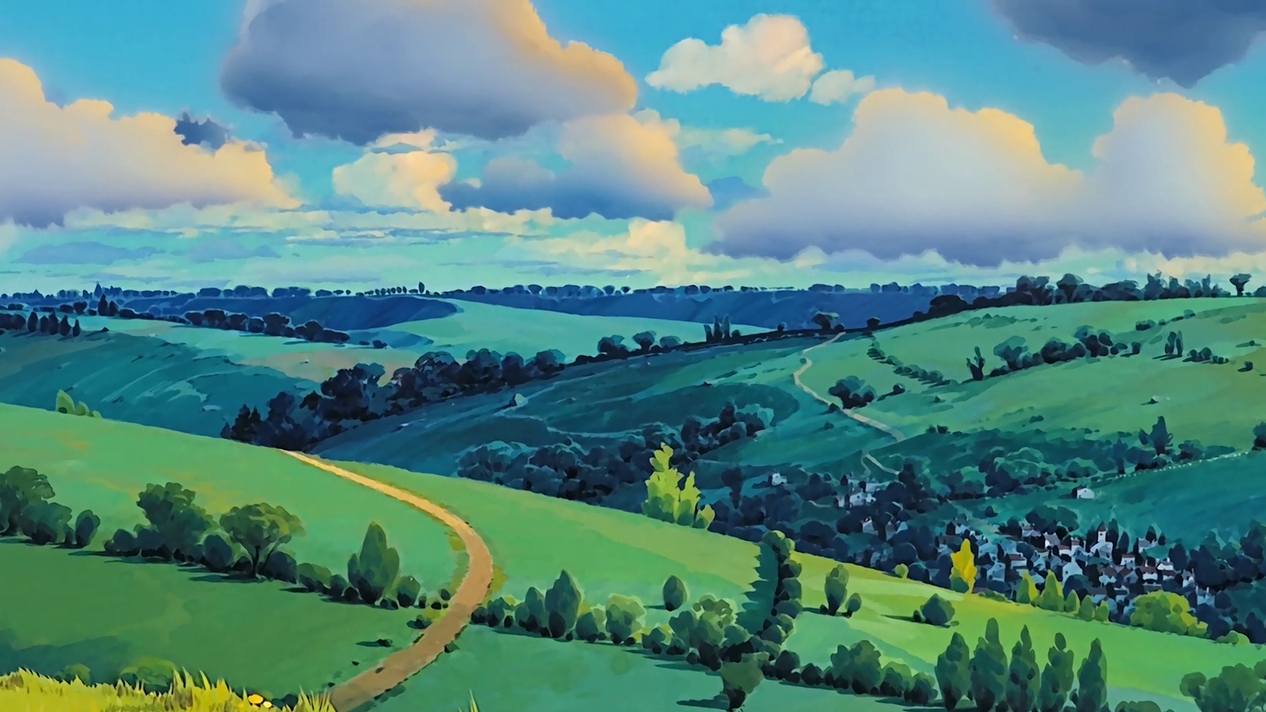 Studio Ghibli wallpaper. Studio ghibli background, Anime scenery, Ghibli artwork