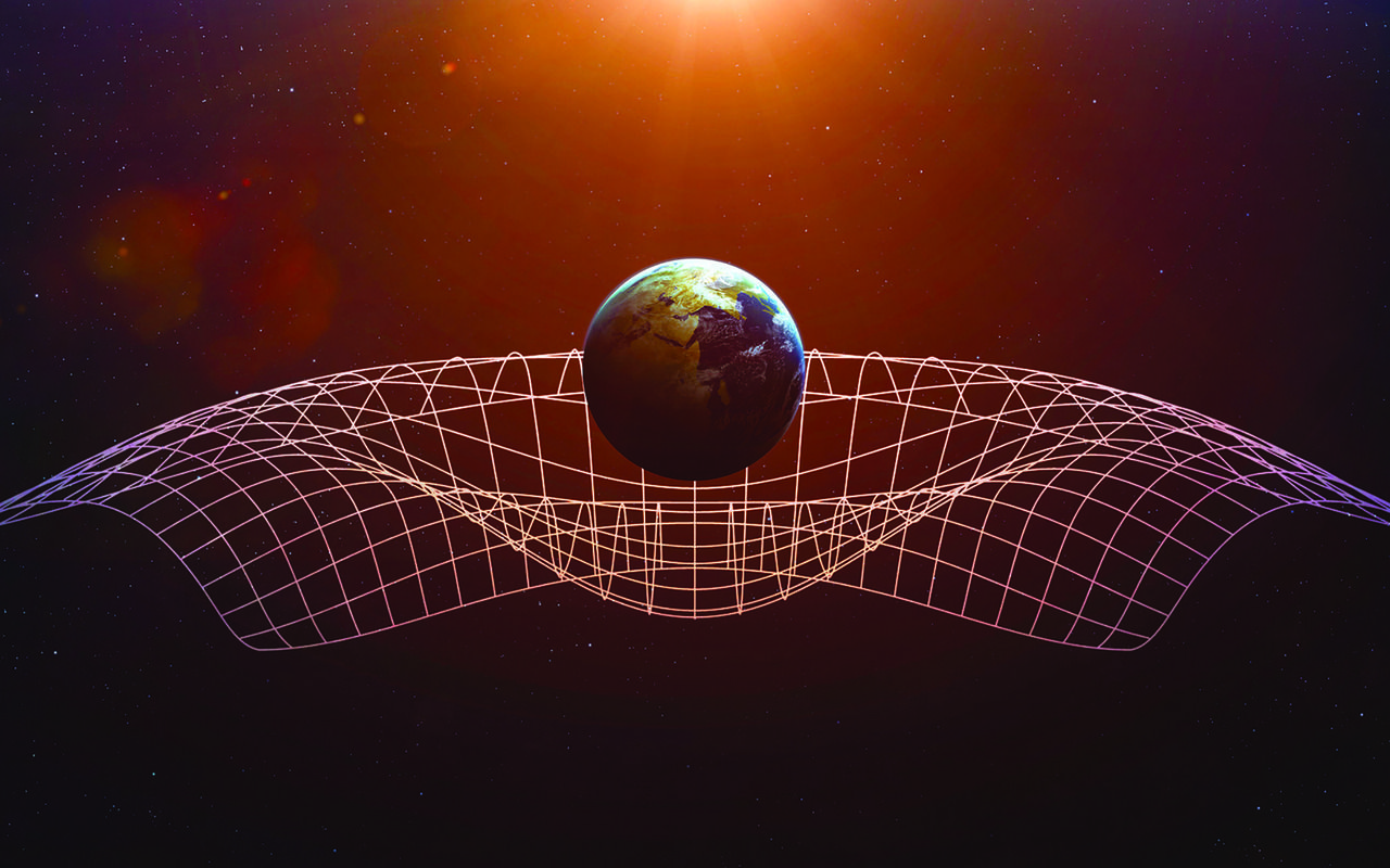 Gravitational Waves And The Space Time Continuum. Gravitational Waves, Theory Of Relativity, Einstein
