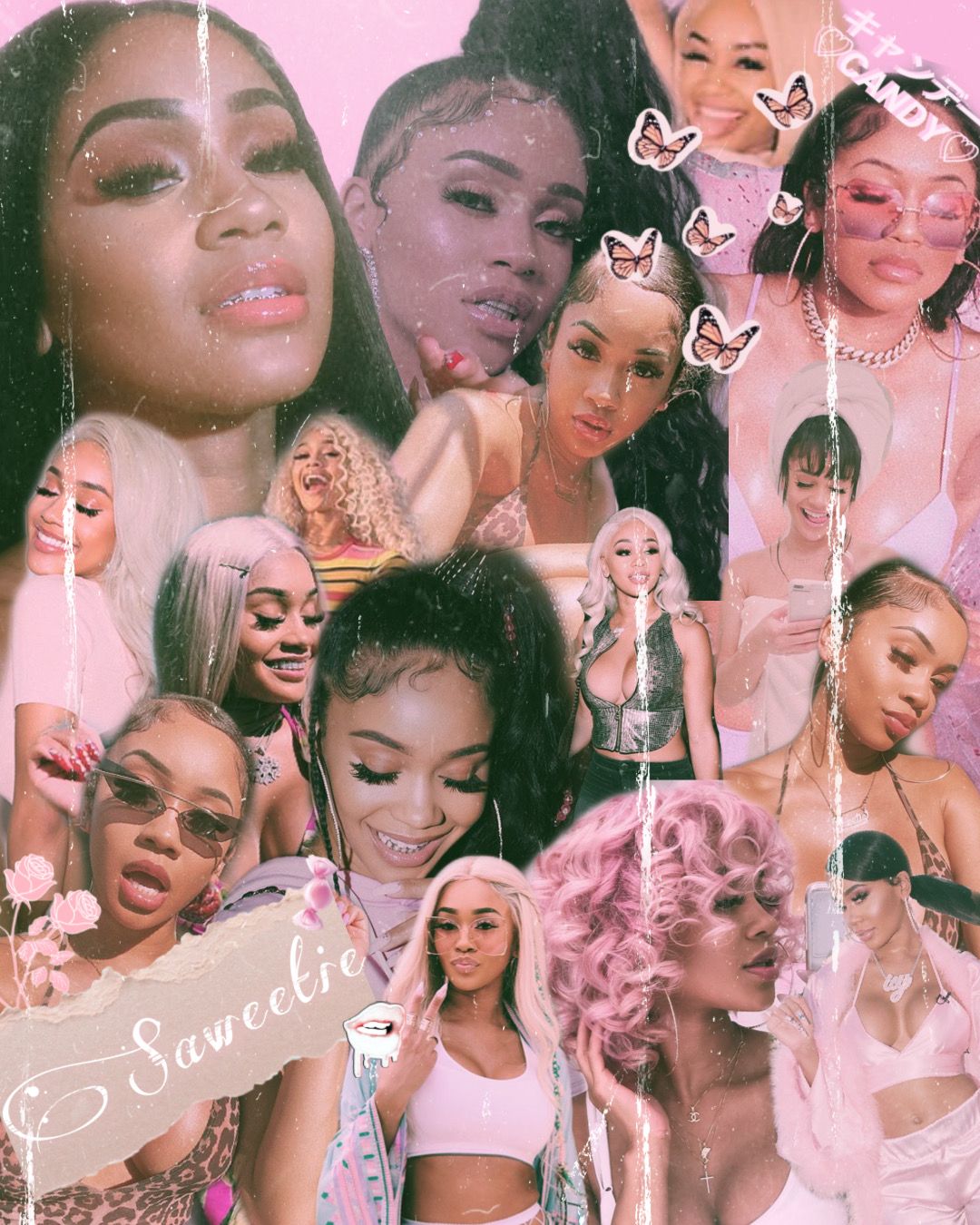 Saweetie collage