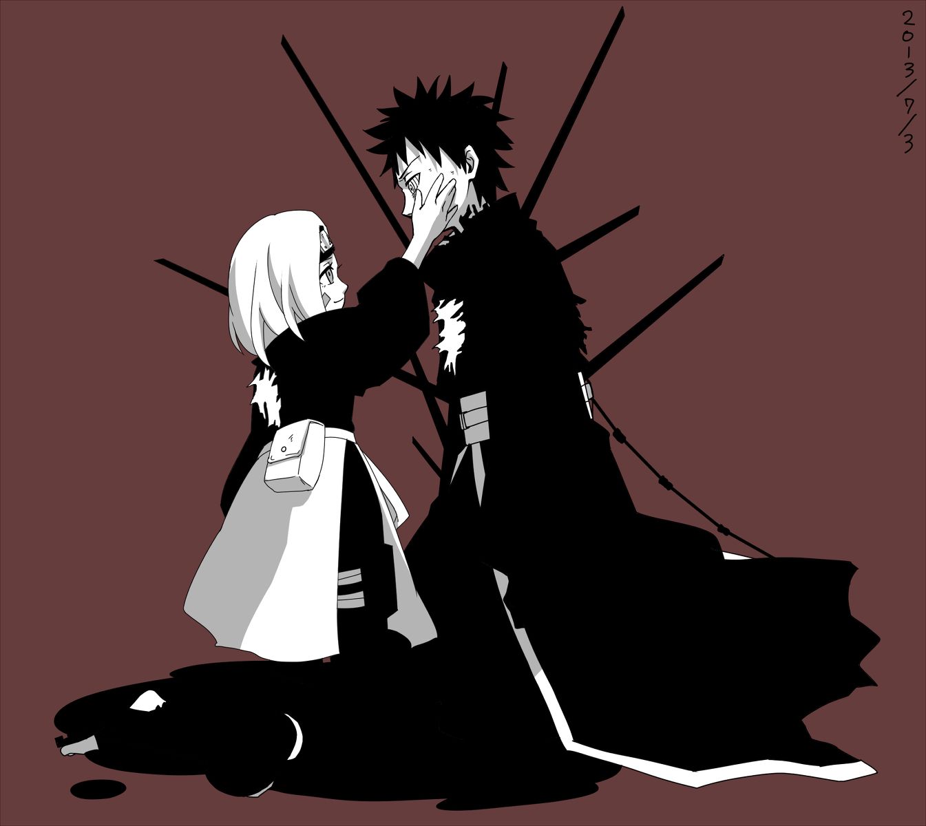 rin and obito. Team Minato image Obito and Rin HD wallpaper and background photo. Naruto, Team minato, Anime naruto