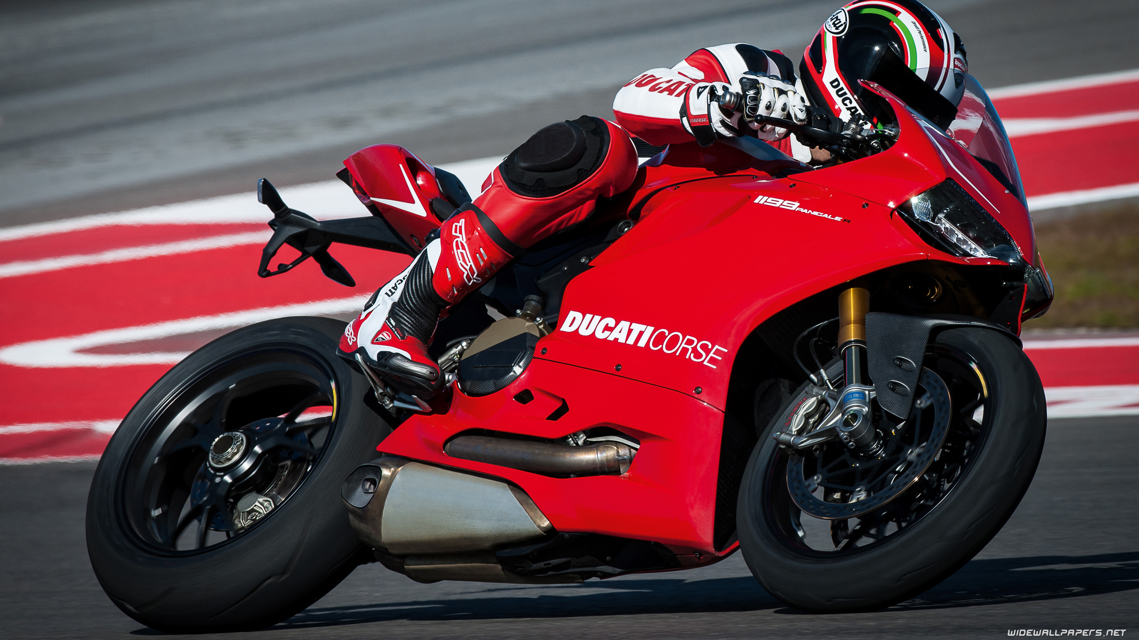 Ducati Superbike 1199 Panigale motorcycle desktop wallpaper 4K Ultra HD