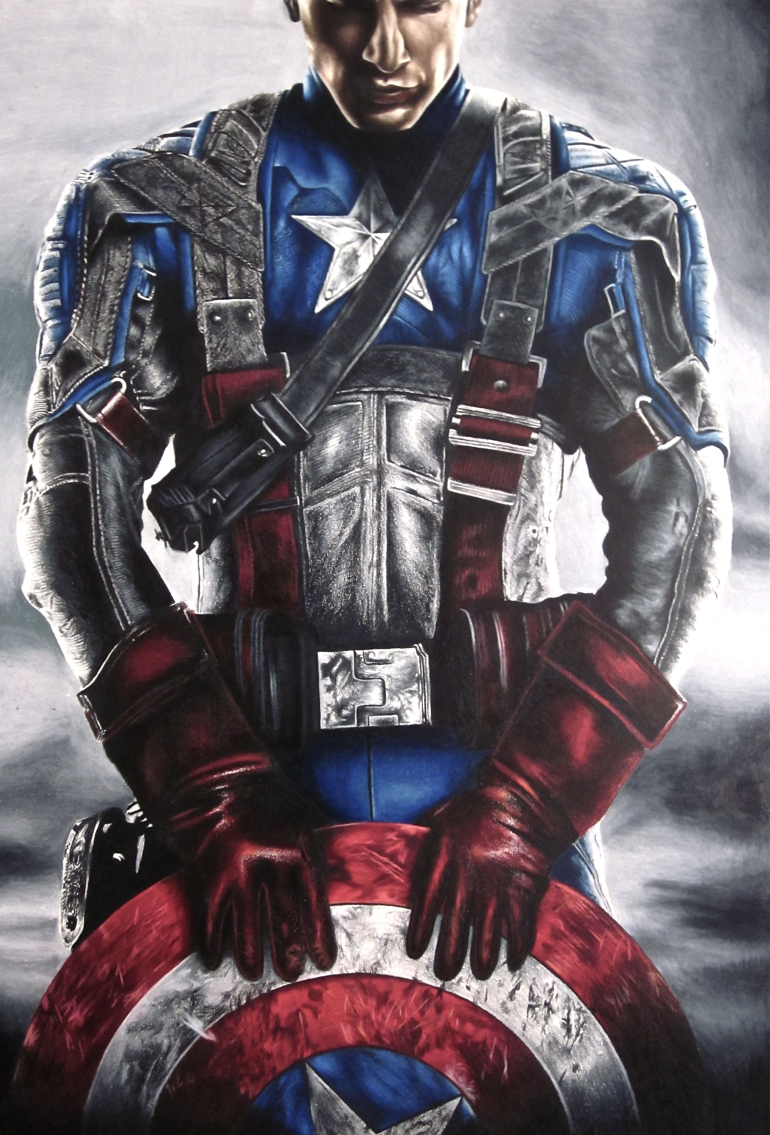 Drawings of Captain America. martinmrochaart. Captain america drawing, Captain america wallpaper, Captain america sketch