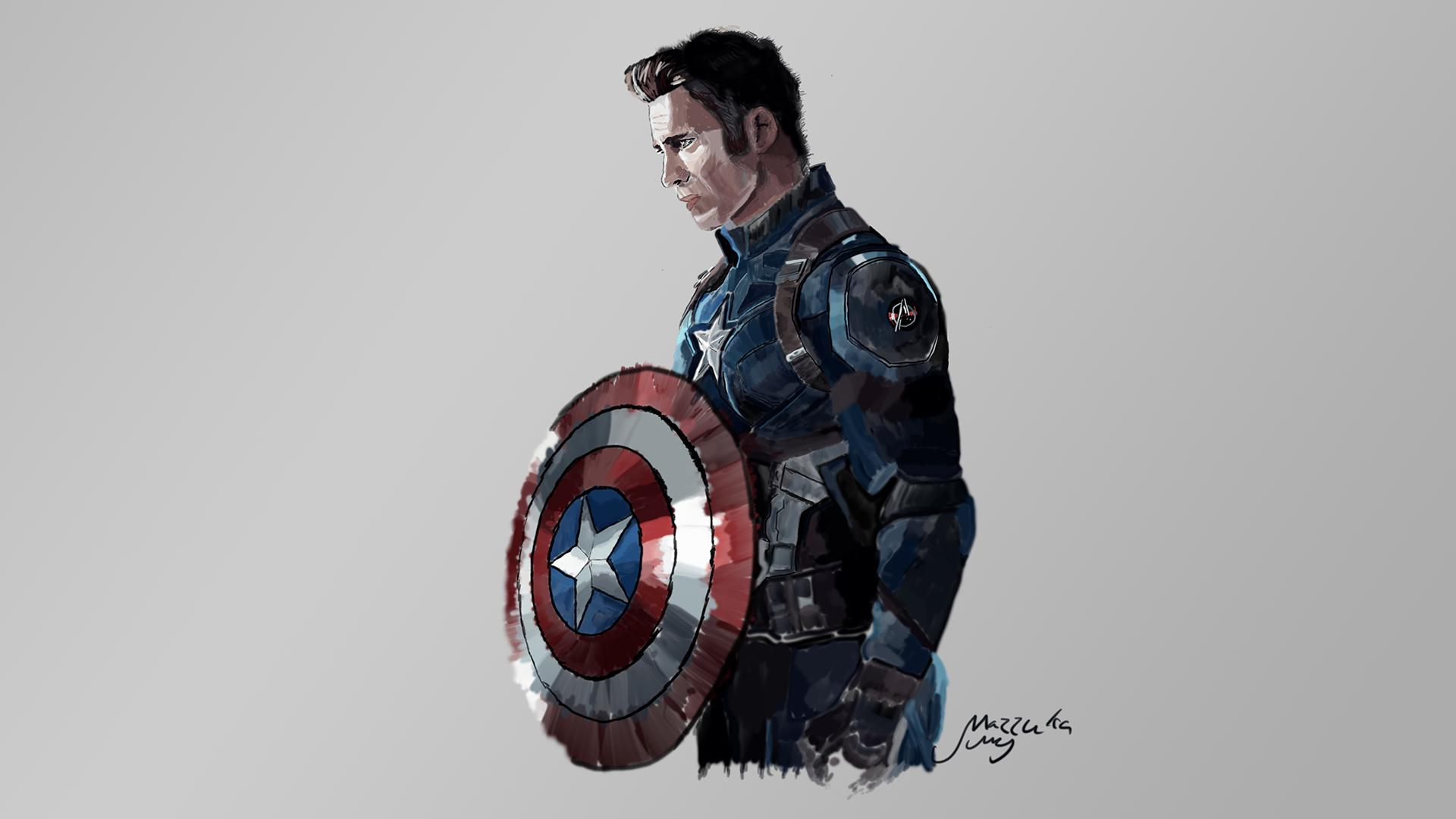 A Captain America drawing i drew