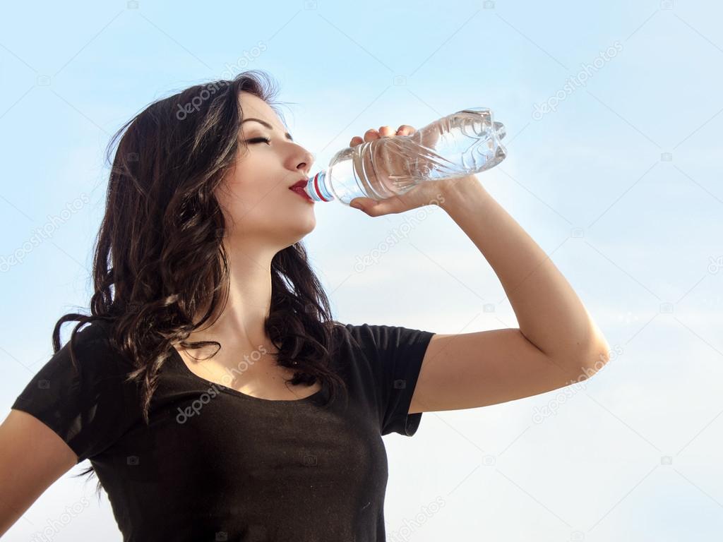 Girl Drinking Water