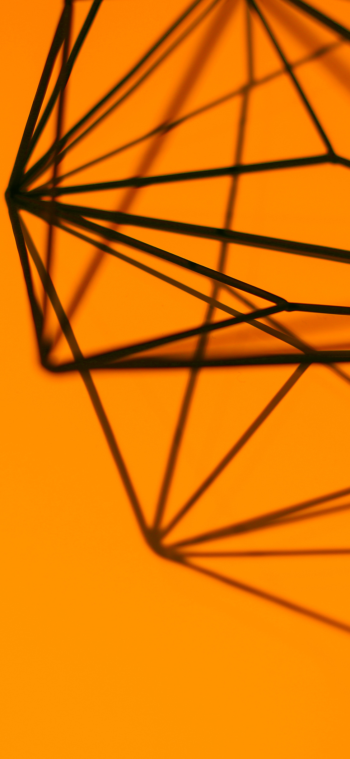 iPhone X wallpaper. simple design deco orange pattern