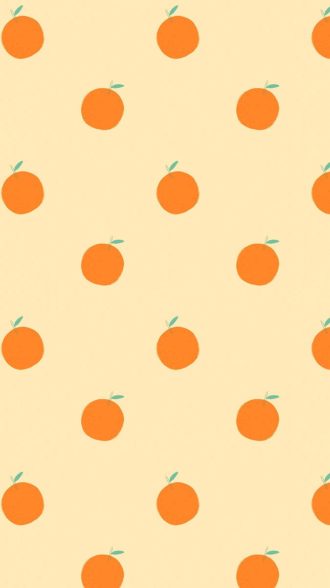 Vector seamless orange pattern pastel