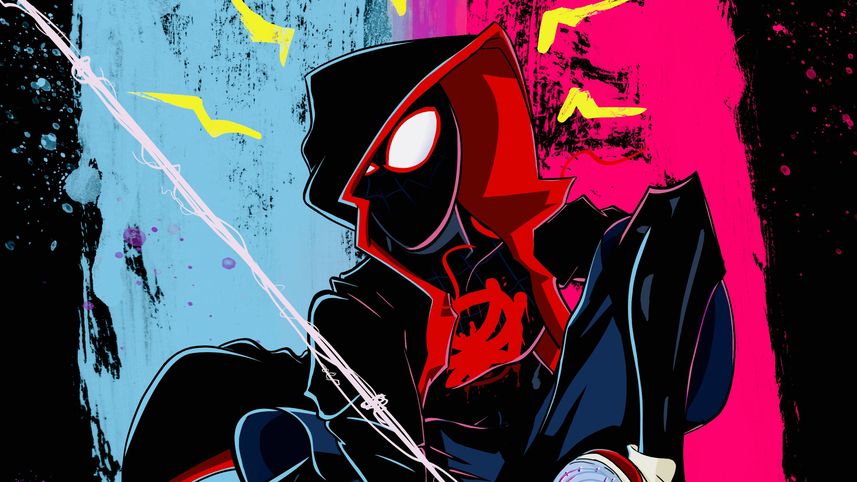 Colorful Spider Verse Art, HD Superheroes, 4k Wallpaper, Image, Background, Photo and Picture