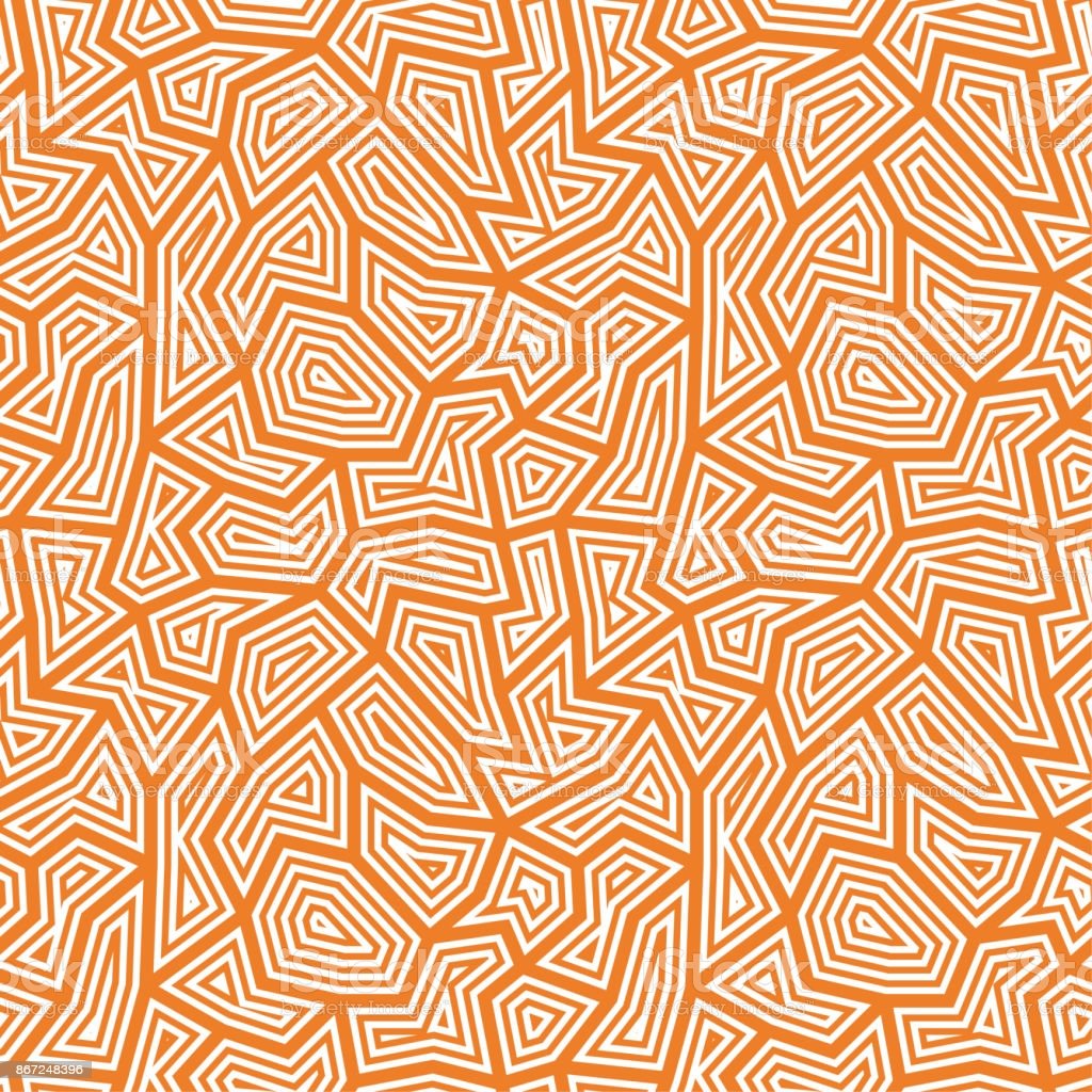 Polygonal Seamless Background Geometric Line Orange Pattern For Wallpaper And Textile Stock Illustration Image Now