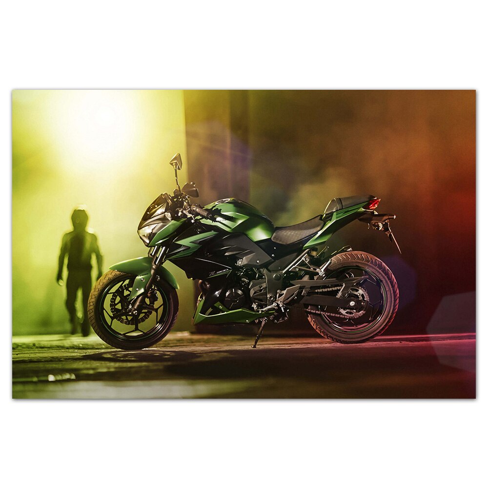 Motorcycles Posters Kawasaki Z300 Picture Canvas Painting Wall Art Prints Modern Home Room Decorations. Painting & Calligraphy