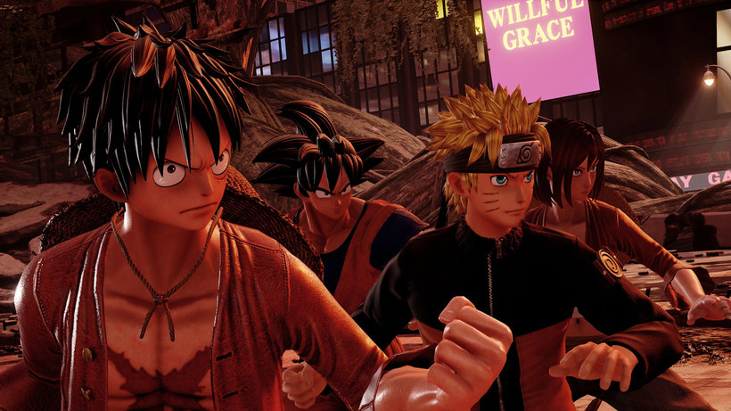Luffy Naruto Goku Jump Force 4K