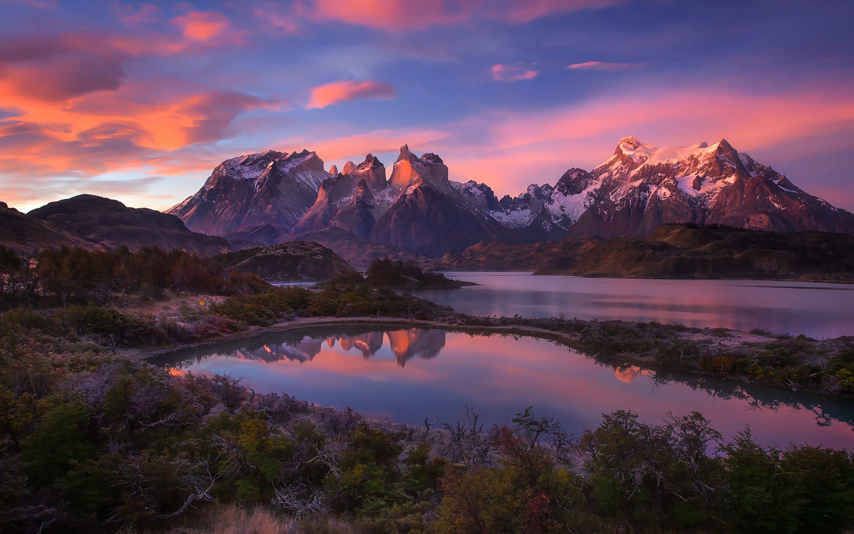 South America Patagonia Andes Mountains Lake Macbook Pro Retina HD 4k Wallpaper, Image, Background, Photo and Picture