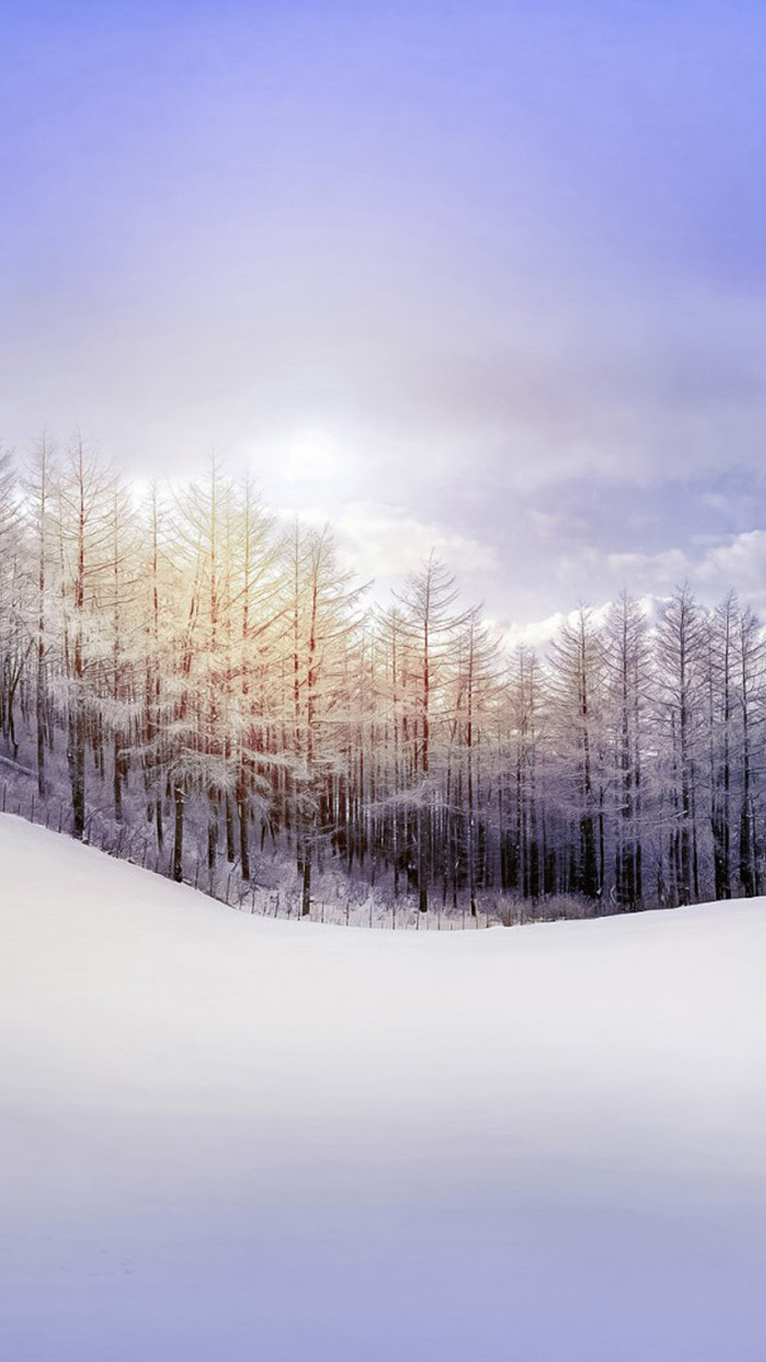 Winter Landscape Android wallpaper HD wallpaper